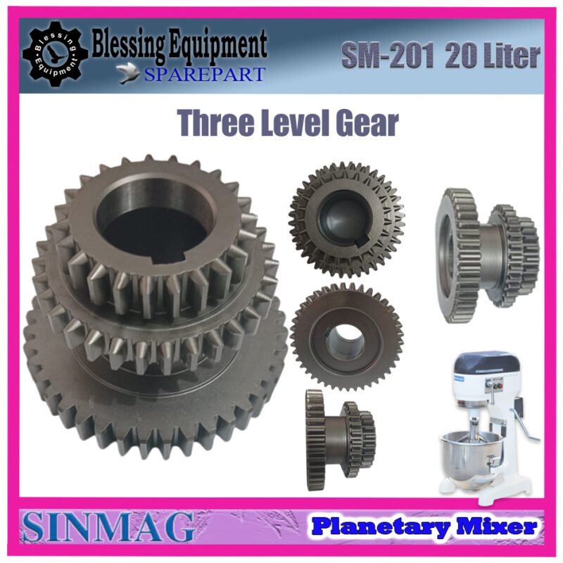 SM-201 | LP-201 SPAREPART THREE LEVEL GEAR Planetary Mixer SINMAG LUNPANG SM 201 LP 201 RODA GIGI 3 TINGKAT | GIGI TIGA TINGKAT MESIN PENGADUK ADONAN | MIXER LP201 SM201 SINMAG LUNPANG