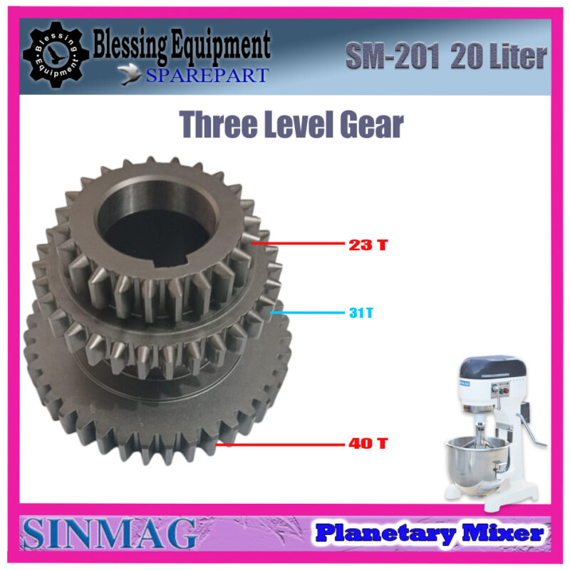 SM-201 THREE LEVEL GEAR Planetary Mixer Sinmag - Image 5