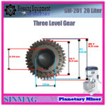 SM-201 THREE LEVEL GEAR Planetary Mixer Sinmag