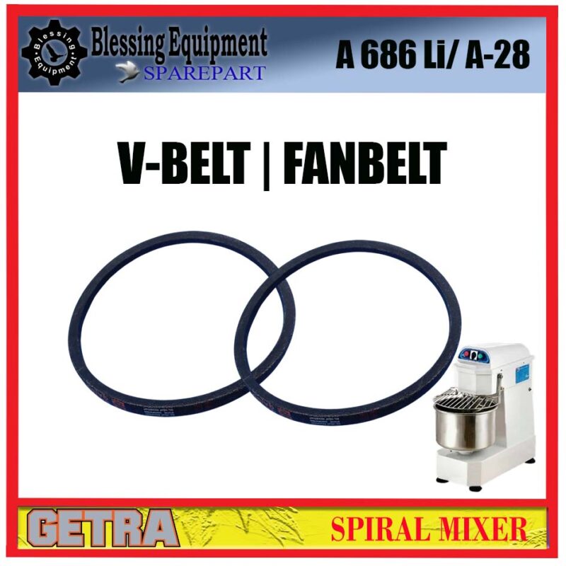 DH-20A Sparepart FANBELT A 686 LI - A -28 Spiral Getra - Image 4