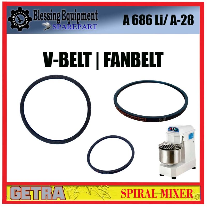 DH-20A Sparepart FANBELT A 686 LI - A -28 Spiral Getra - Image 7