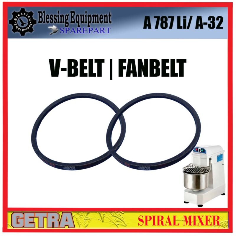 DH-20A Sparepart FANBELT A 787 LI - A-32 Moulend Spiral Mixer Getra - Image 4