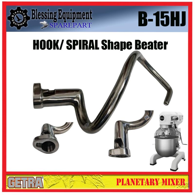 B-15HJ HOOK | SPIRAL Shape Beater Planetary Mixer Getra