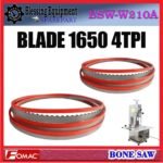 BSW-W210A SPAREPART KNIFE TYPE 210 | BLADE | PISAU 1650 4TPI Bone Saw FOMAC BSW W210A MATA PISAU 165CM UK.1650x16x0,5mm MESIN GERGAJI TULANG BSWW210A FOMAC