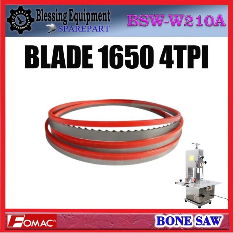 BSW-W210A SPAREPART KNIFE TYPE 210 | BLADE | PISAU 1650 4TPI Bone Saw FOMAC BSW W210A MATA PISAU 165CM UK.1650x16x0,5mm MESIN GERGAJI TULANG BSWW210A FOMAC - Image 2