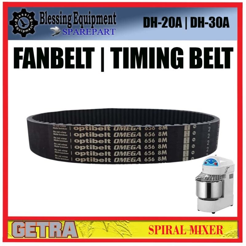 DH-20A DH-30A SPAREAPART SABUK | FANBELT | TIMING BELT HTD 656 8M 30MM DH 20/A | DH-30/A Spiral Mixer GETRA SABUK BERGERIGI MELINGKAR HTD 8M 3CM MESIN PENGADUK ADONAN SPIRAL DH20/A DH30/A GETRA