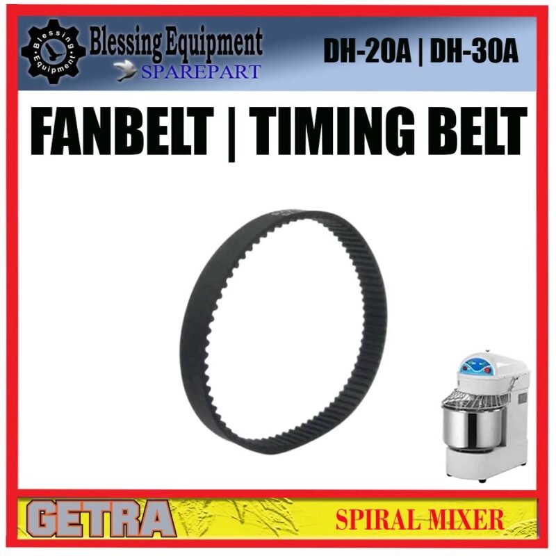DH-20A DH-30A SPAREAPART SABUK | FANBELT | TIMING BELT HTD 656 8M 30MM DH 20/A | DH-30/A Spiral Mixer GETRA SABUK BERGERIGI MELINGKAR HTD 8M 3CM MESIN PENGADUK ADONAN SPIRAL DH20/A DH30/A GETRA - Image 2