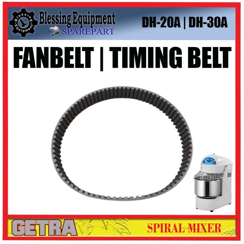 DH-20A DH-30A SPAREAPART SABUK | FANBELT | TIMING BELT HTD 656 8M 30MM DH 20/A | DH-30/A Spiral Mixer GETRA SABUK BERGERIGI MELINGKAR HTD 8M 3CM MESIN PENGADUK ADONAN SPIRAL DH20/A DH30/A GETRA - Image 3