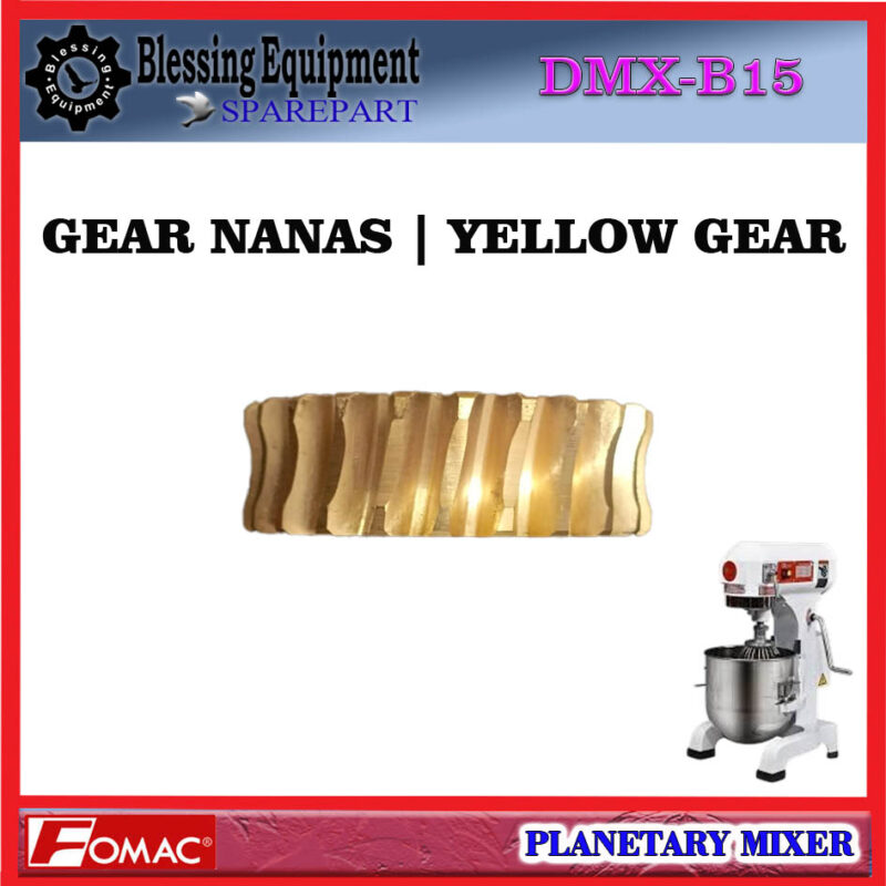 DMX-B15 SPAREPART YELLOW GEAR | GEAR NANAS | KEY GEAR NO.15 Planetary Mixer FOMAC DMX B15 GIGI KUNING 23T | KEY GEAR YELLOW NO 15 DMXB15 FOMAC - Image 5