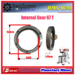 DMX-H20 INTERNAL GEAR 67T Planetary Mixer Fomac