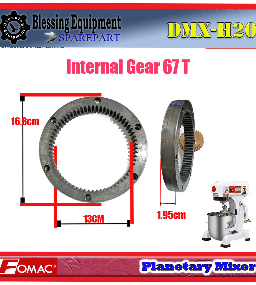 DMX-H20 INTERNAL GEAR 67T Planetary Mixer Fomac
