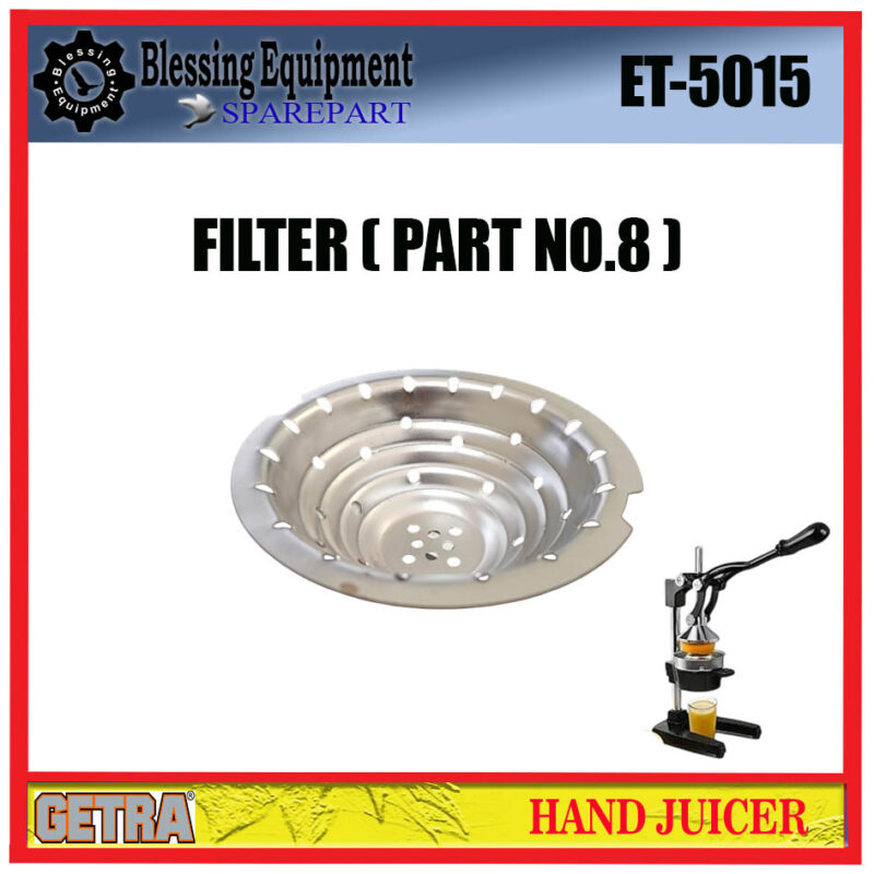 ET-5015 SPAREPART SARINGAN | FILTER Hand Juicer Peras Jeruk GETRA - Image 5