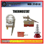 ET-CF-51 GETRA SPAREPART THERMOSTAT 30-110 DERAJAT Chocolate Fountain GETRA