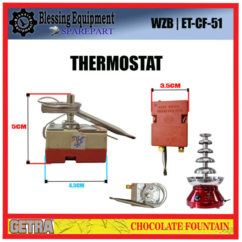 ET-CF-51 GETRA SPAREPART THERMOSTAT 30-110 DERAJAT Chocolate Fountain GETRA - Image 2