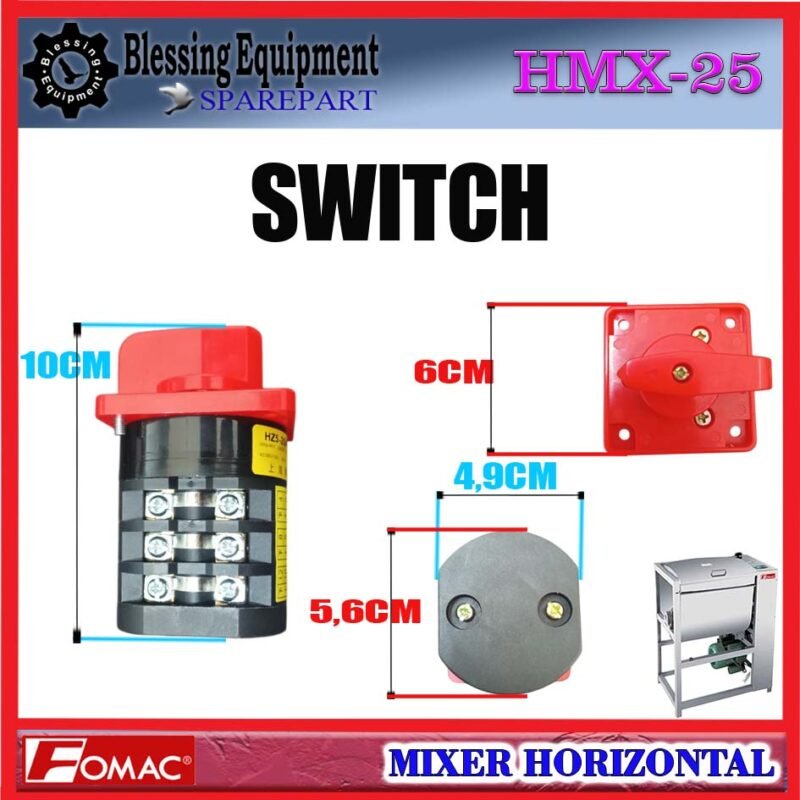 HMX-25 SPAREPART SAKELAR | SWITCH ON OFF Horizontal Mixer FOMAC HMX 25 SAKLAR | SWITCH | SAKLAR NYALA MATI ARUS LISTRIK MIXER HMX25 FOMAC HMX-25 SPAREPART SAKELAR | SWITCH ON OFF Horizontal Mixer FOMAC HMX 25 SAKLAR | SWITCH | SAKLAR NYALA MATI ARUS LISTRIK MIXER HMX25 FOMAC - Image 2