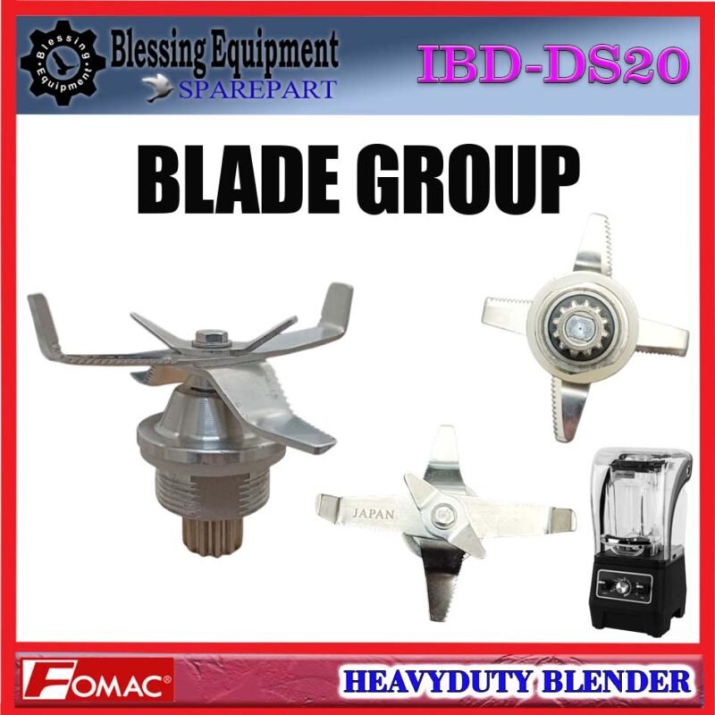 IBD-DS20 SPAREPART BLADE GROUP | KNIFE Heavyduty Blender FOMAC IBD DS20 PISAU | BLADE BLENDER IBDDS20 FOMAC