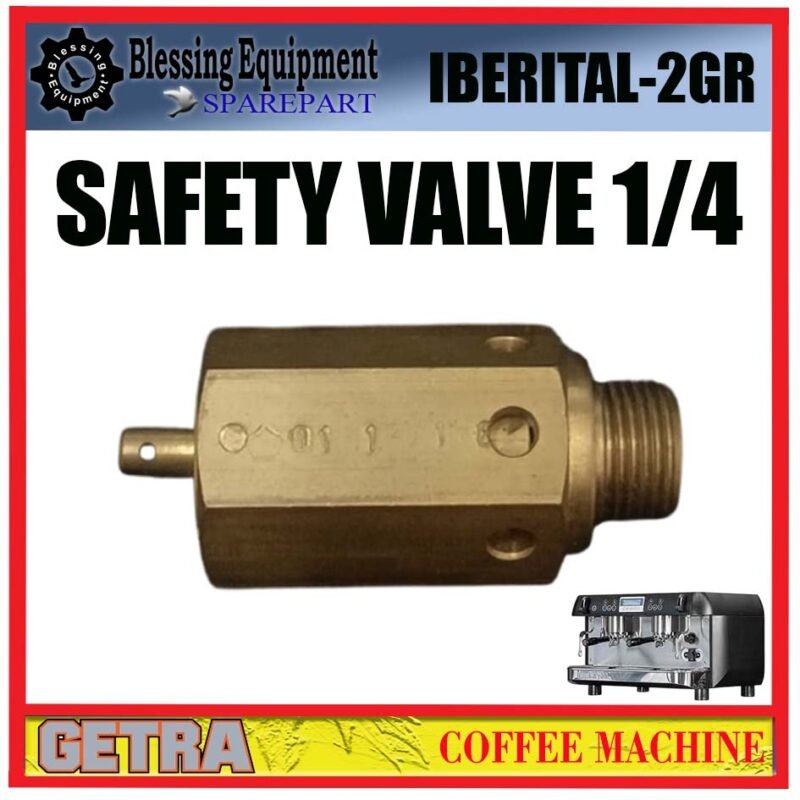 IBERITAL-2GR SPAREPART SAFETY VALVE 1/4 Coffee Machine GETRA IBERITAL 2GR PRESSURE RELEASE VALVE 1/4 | PRV MESIN KOPI IBERITAL2GR GETRA - Image 5