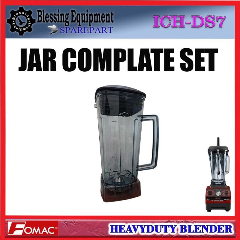 ICH-DS7 SPAREPART JAR SET | GELAS TABUNG LENGKAP | JAR COMPLATE SET 2L Heavyduty Blender FOMAC ICH DS7 TABUNG GELAS LENGKAP | WADAH KOMPLIT BLENDER 2 LITER ICHDS7 FOMAC - Image 5