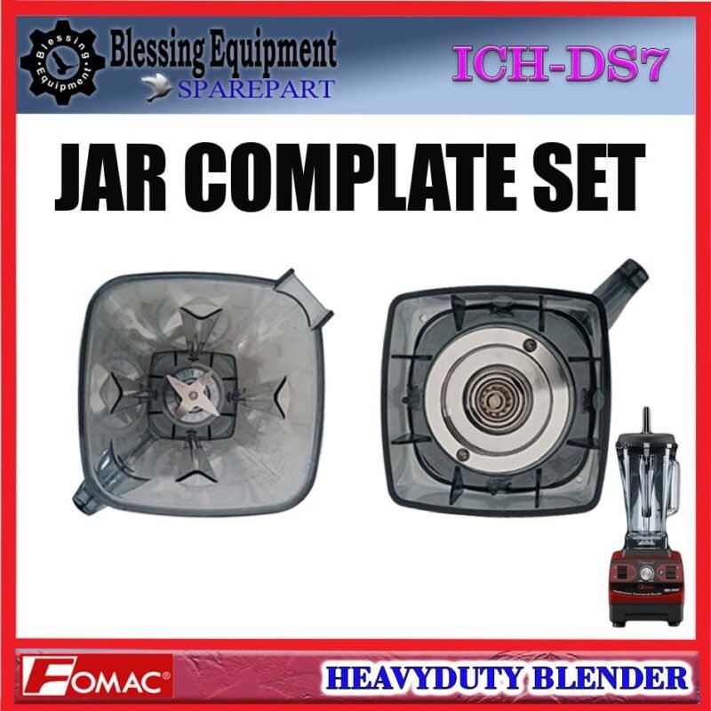 ICH-DS7 SPAREPART JAR SET | GELAS TABUNG LENGKAP | JAR COMPLATE SET 2L Heavyduty Blender FOMAC ICH DS7 TABUNG GELAS LENGKAP | WADAH KOMPLIT BLENDER 2 LITER ICHDS7 FOMAC - Image 3