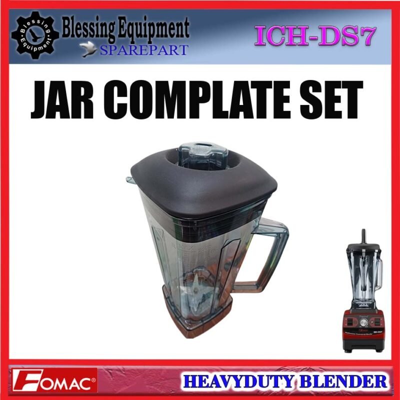 ICH-DS7 SPAREPART JAR SET | GELAS TABUNG LENGKAP | JAR COMPLATE SET 2L Heavyduty Blender FOMAC ICH DS7 TABUNG GELAS LENGKAP | WADAH KOMPLIT BLENDER 2 LITER ICHDS7 FOMAC - Image 6