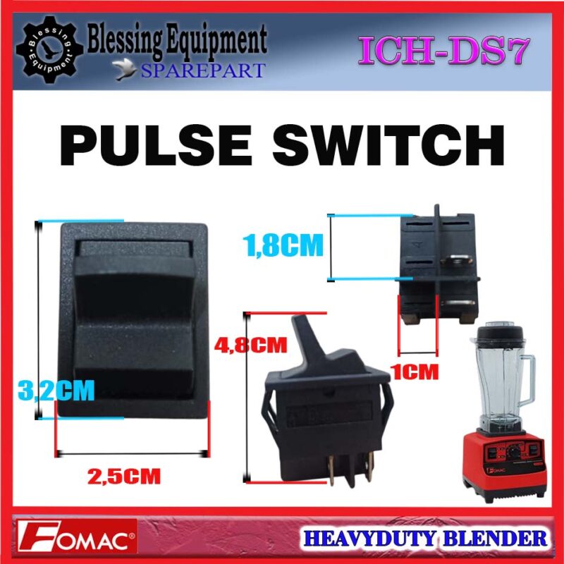 ICH-DS7 SPAREPART SAKLAR | MOMENTARY SWITCH | PULSE SWITCH Heavy Duty Blender FOMAC ICH DS7 SWITCH PULSE | SAKELAR KECEPATAN SESAAT BLENDER ICHDS7 FOMAC - Image 2