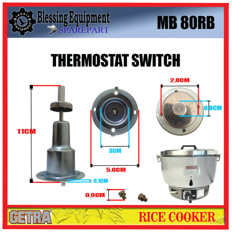 MB-80RB SPAREPART THERMOSTAT SWITCH Rice Cooker GETRA - Image 2