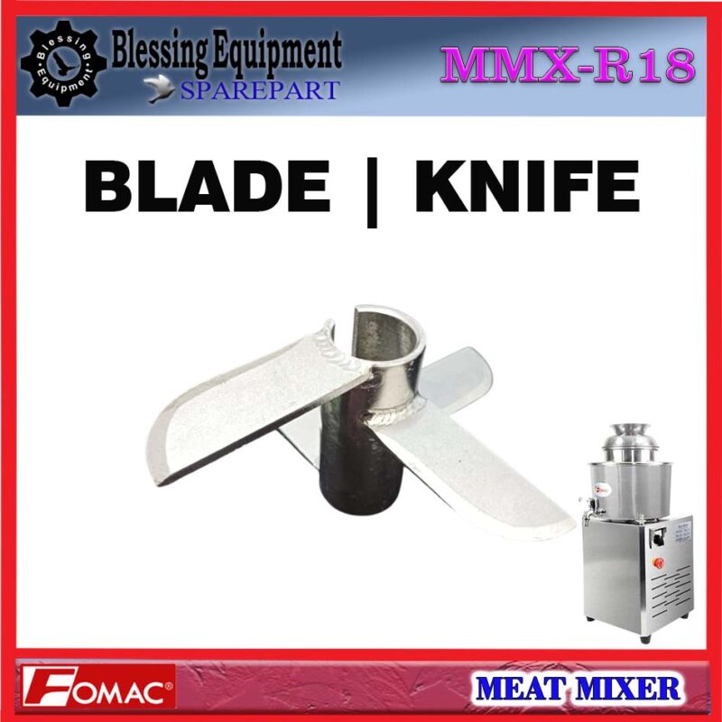 MMX-R18 SPAREPART BLADE | PISAU | KNIFE Meat Mixer FOMAC MMX R18 MATA PISAU PENGADUK MESIN PENGADUK DAGING FOMAC MMXR18 MATA PISAU FOMAC - Image 5