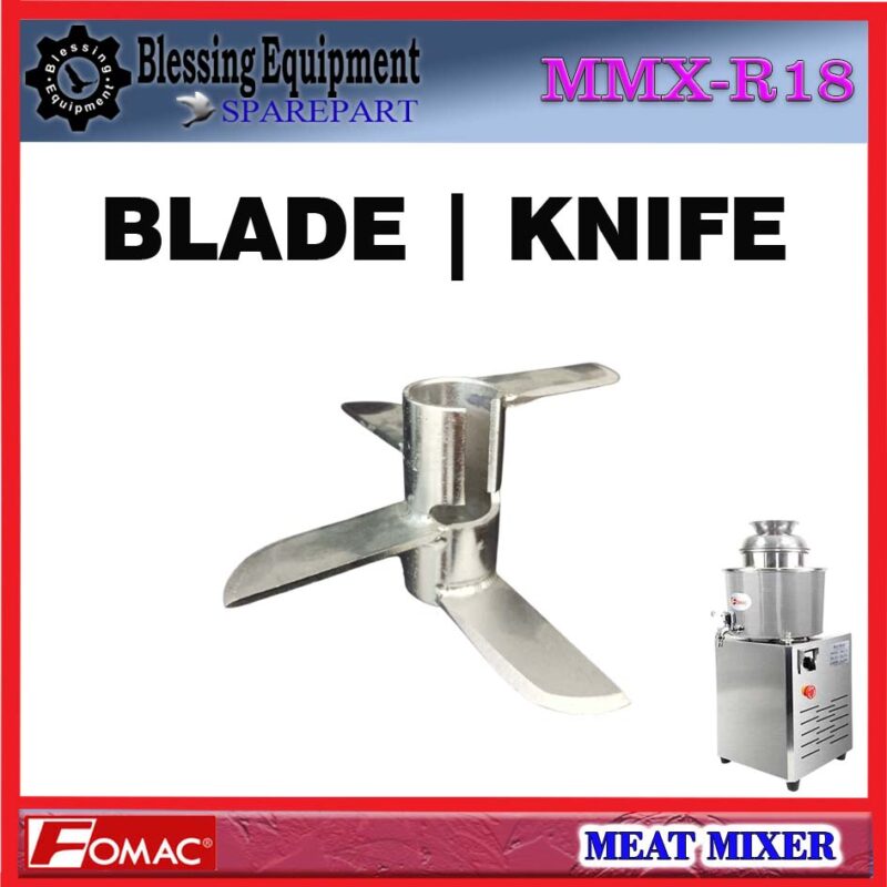 MMX-R18 SPAREPART BLADE | PISAU | KNIFE Meat Mixer FOMAC MMX R18 MATA PISAU PENGADUK MESIN PENGADUK DAGING FOMAC MMXR18 MATA PISAU FOMAC - Image 4