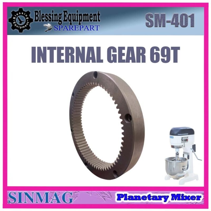 SM-401 SPAREPART INNER GEAR | INTERNAL GEAR 69T Planetary Mixer SINMAG SM 401 INTERNAL DRIVE GEAR | RING GEAR MESIN PENGADUK ADONAN | MIXER SM401 SINMAG SM-401 SPAREPART INNER GEAR | INTERNAL GEAR 69T Planetary Mixer SINMAG SM 401 INTERNAL DRIVE GEAR | RING GEAR MESIN PENGADUK ADONAN | MIXER SM401 SINMAG - Image 5