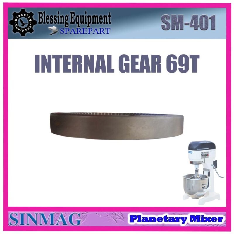 SM-401 SPAREPART INNER GEAR | INTERNAL GEAR 69T Planetary Mixer SINMAG SM 401 INTERNAL DRIVE GEAR | RING GEAR MESIN PENGADUK ADONAN | MIXER SM401 SINMAG SM-401 SPAREPART INNER GEAR | INTERNAL GEAR 69T Planetary Mixer SINMAG SM 401 INTERNAL DRIVE GEAR | RING GEAR MESIN PENGADUK ADONAN | MIXER SM401 SINMAG - Image 3