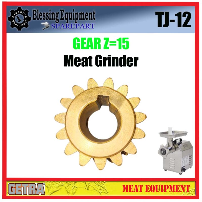 TJ-12 SPAREPART GEAR NANAS | YELLOW GEAR Z=15 IDN Meat Grinder GETRA - Image 5