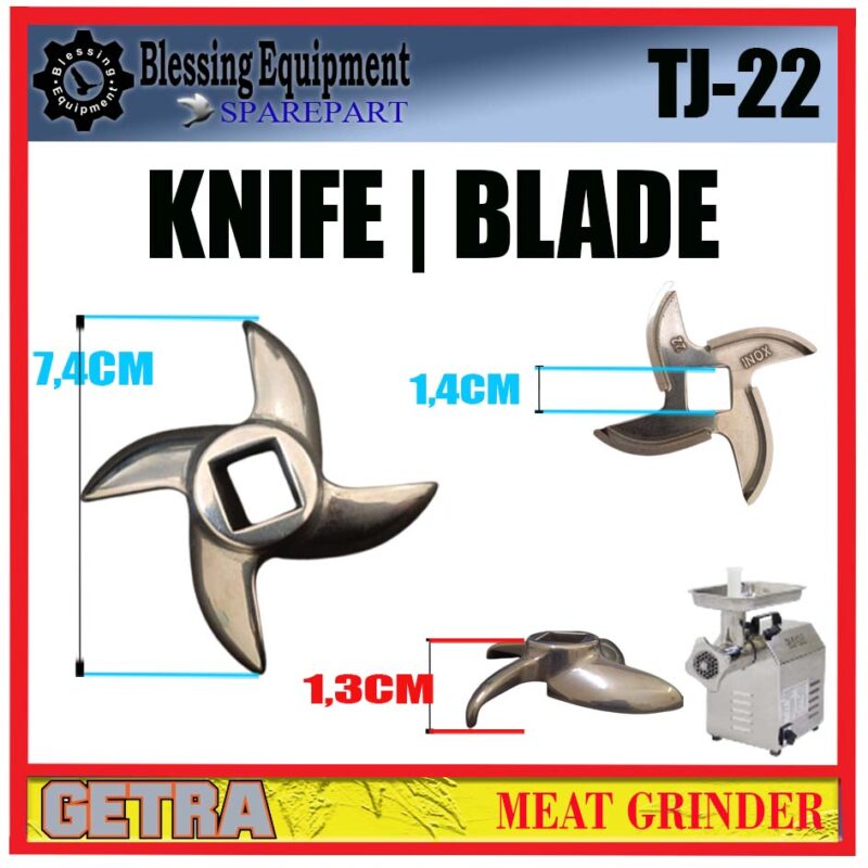TJ-12 | TJ-22 SPAREPART KNIFE Meat Grinder GETRA TJ 12 | TJ 22 PISAU | BLADE MESIN PENGGILING DAGING TJ12 TJ22 GETRA - Image 2