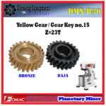 DMX-B30 Sparepart Yellow Gear - Gear Nanas - Gear Matahari Planetry Mixer Fomac