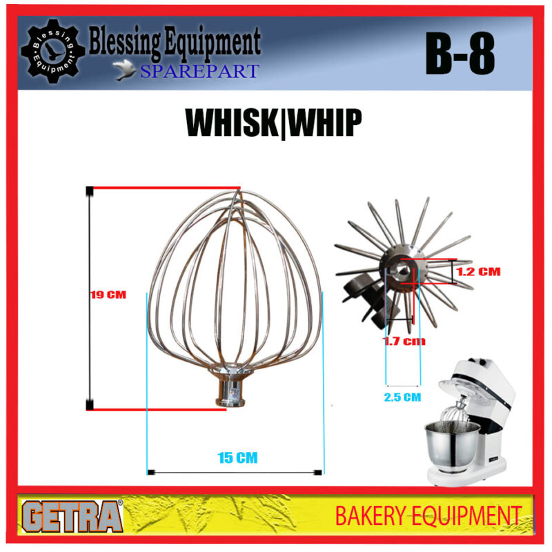 B-8 Sparepart WHISK | WHIP Planetary Mixer Getra B-8 Sparepart WHISK | WHIP Planetary Mixer Getra