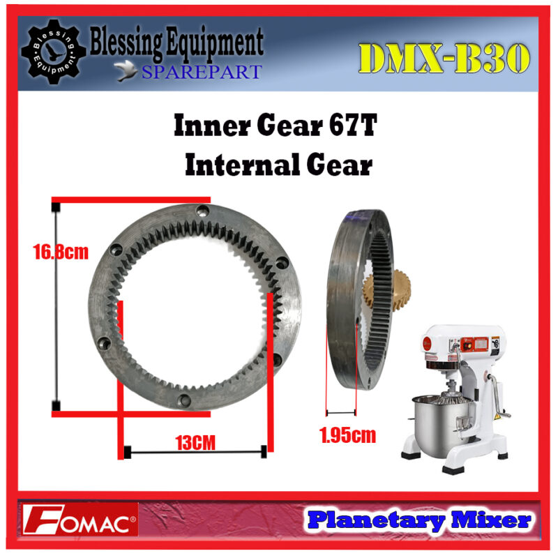 DMX-B30 INTERNAL GEAR 67T Planetary Mixer Fomac