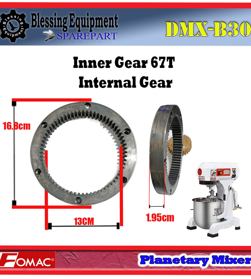 DMX-B30 INTERNAL GEAR 67T Planetary Mixer Fomac