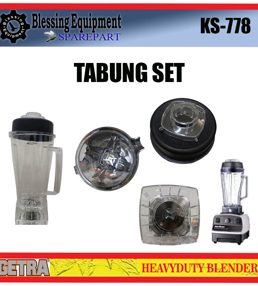 KS-778  Sparepart JAR SET | Gelas Komplit Blender Heavyduty Getra