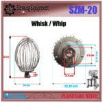 SZM-20 Sparepart WHISK | WHIP Planetary Mixer 20 Liter Xuzhong
