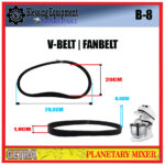 B-8 Sparepart V-BELT | FANBELT Planetary Mixer Getra