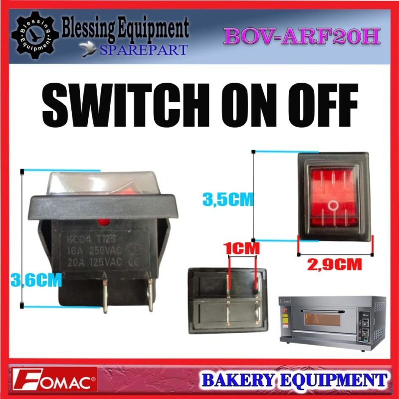 BOV-ARF20H SPAREPART SWITCH | SAKLAR | SWITCH ON OFF Oven Gas FOMAC BOV ARF20H POWER SWITCH | SAKELAR | SAKLAR NYALA MATI GAS OVEN BOVARF20H FOMAC BOV-ARF20H SPAREPART SWITCH | SAKLAR | SWITCH ON OFF Oven Gas FOMAC BOV ARF20H POWER SWITCH | SAKELAR | SAKLAR NYALA MATI GAS OVEN BOVARF20H FOMAC - Image 2