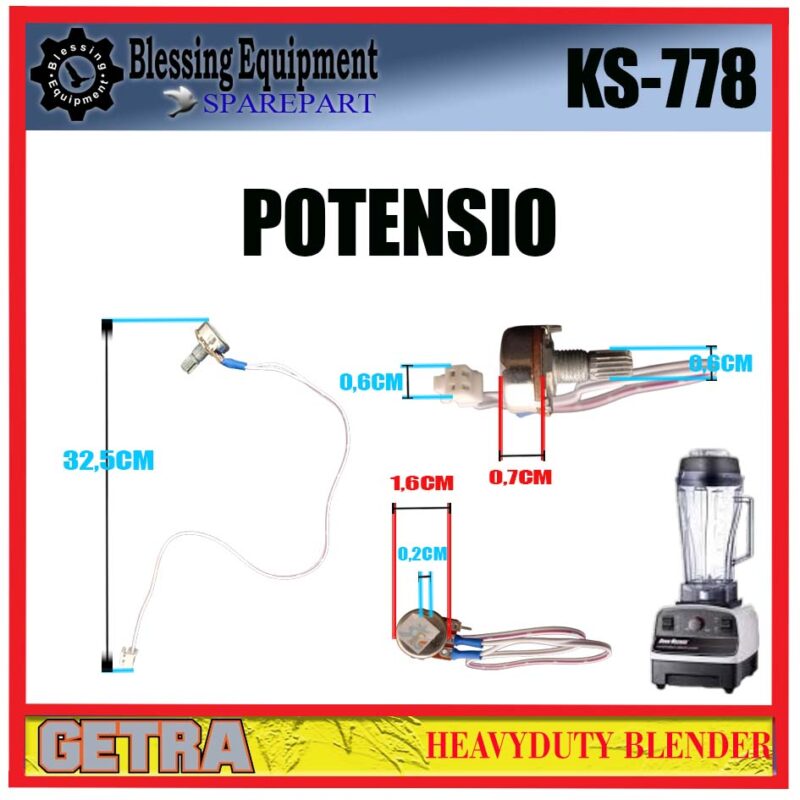 KS-778 SPAREPART SET | LENGKAP Heavy Duty Blender GETRA KS 778 - Image 10