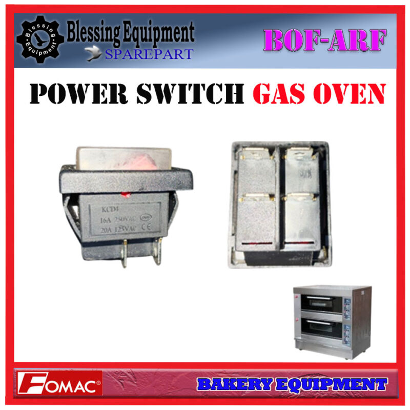 BOF-ARF20H POWER SWITCH | Switch On-Off Gas Oven Fomac - Image 2