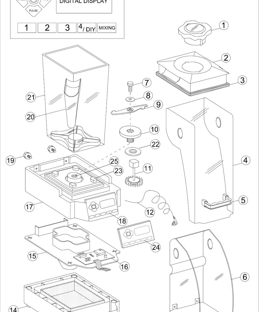 Sparepart Heavy Duty Blender Getra KS-10000