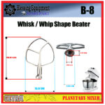 B-8 Sparepart LEAF | BEATER Pengaduk Planetary Mixer Getra (Copy)