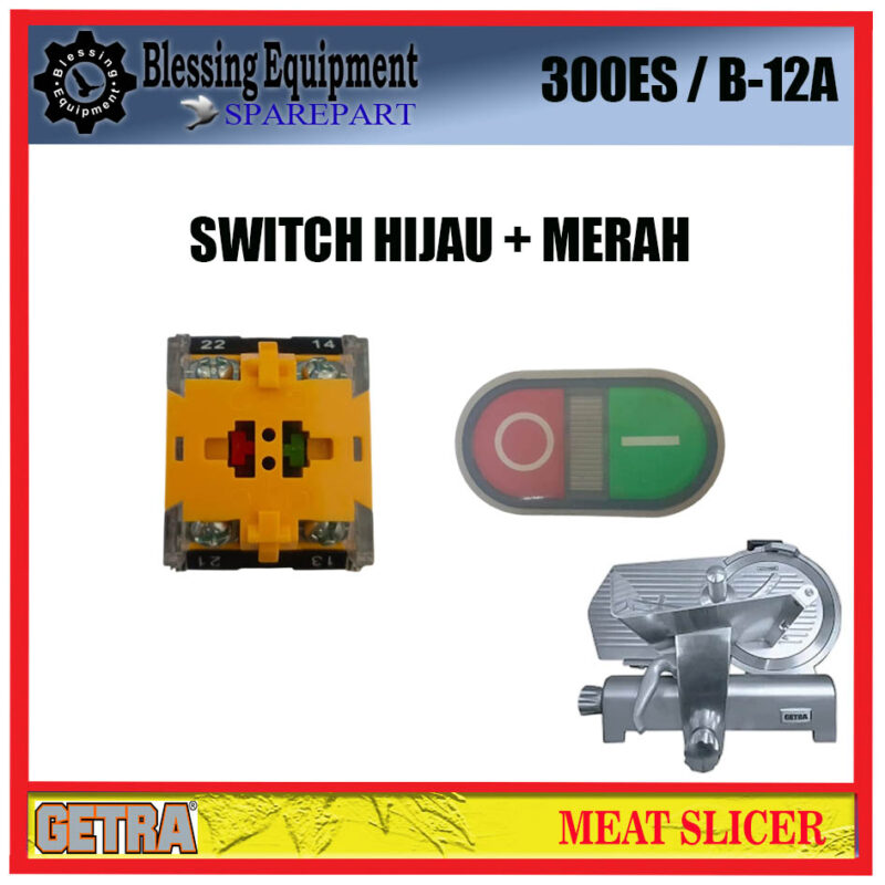 300ES/B-12A SWITCH GREEN & RED MEAT SLICER GETRA - Image 3