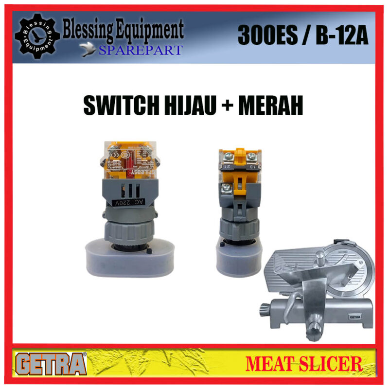 300ES/B-12A SWITCH GREEN & RED MEAT SLICER GETRA - Image 5