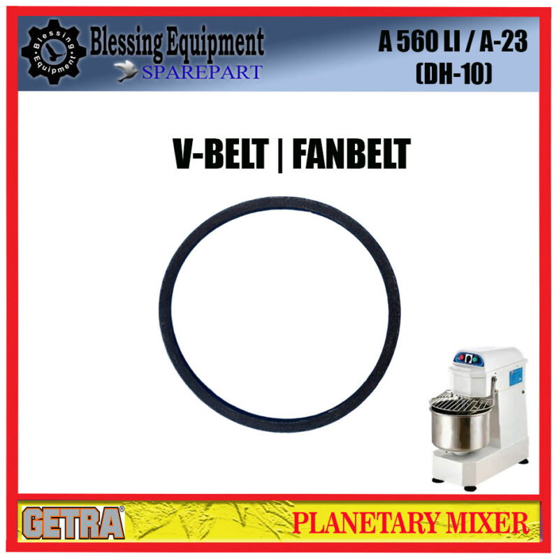 DH-10A SPAREPART FANBELT | V-BELT A 560 Li / A-23 Spiral Mixer GETRA DH 10A - Image 3