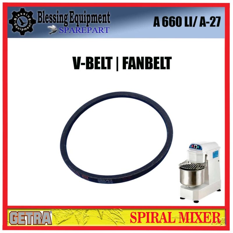 DH-20A/30A/50A SPAREPART FANBELT A 660 LI / A-27 Spiral Mixer GETRA - Image 4