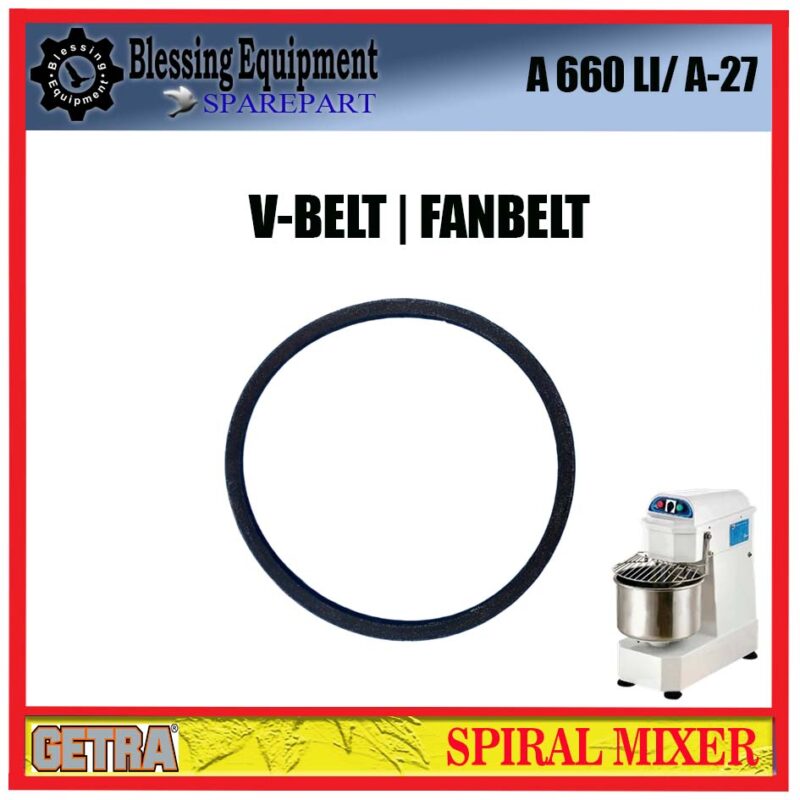 DH-20A/30A/50A SPAREPART FANBELT A 660 LI / A-27 Spiral Mixer GETRA - Image 6