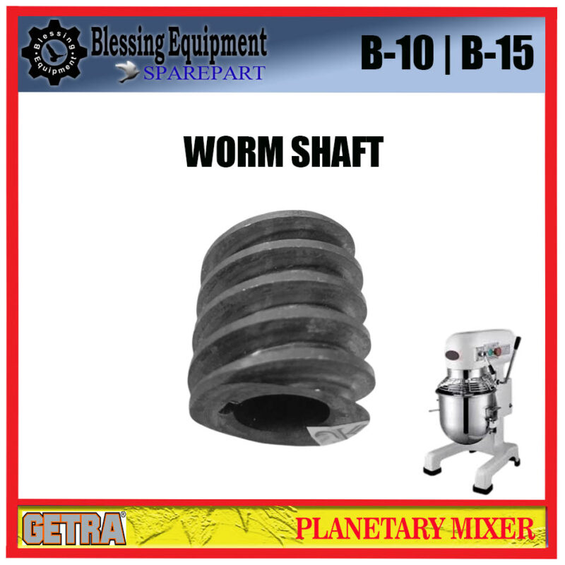 B-10 | B-15 SPAREPART WORM GEAR | WORM SHAFT Planetary Mixer GETRA - Image 3
